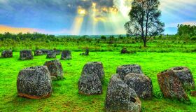 Xieng Khouang  Plain of Jars Sunrise, Laos